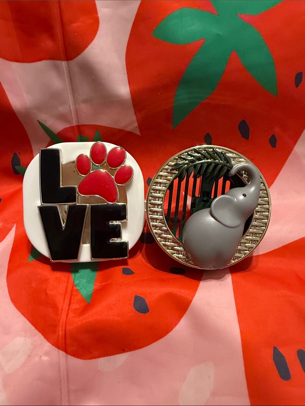 LOVE Paw & Elephant Decorative Pet Accessories Set - Black, White, Red, Gray